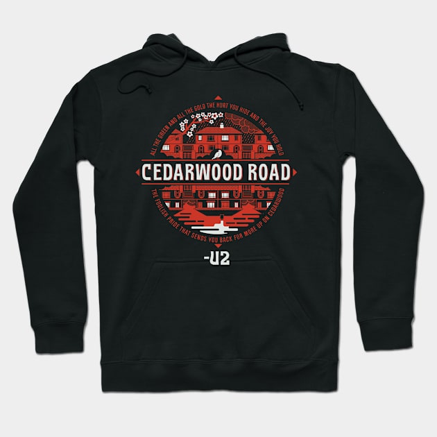 Cedarwood Road Hoodie by Lucie Rice Illustration and Design, LLC